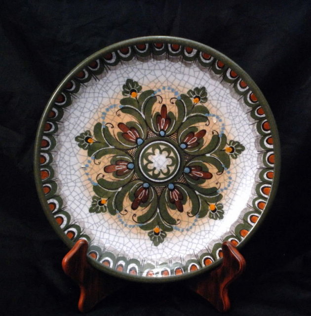 Handarbeit Gmunden Decorative Pottery Plate