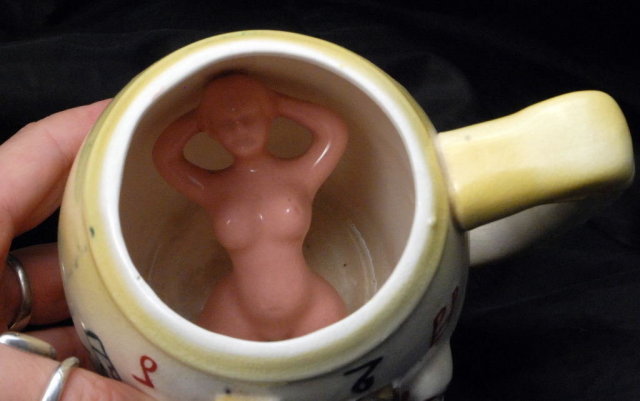 Naughty Nude Surprise Beer Mug / Stein BARBERSHOP QUARTET