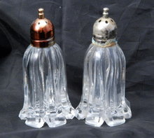 F B Rogers Crystal Salt & Pepper Shakers