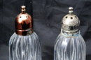 F B Rogers Crystal Salt & Pepper Shakers