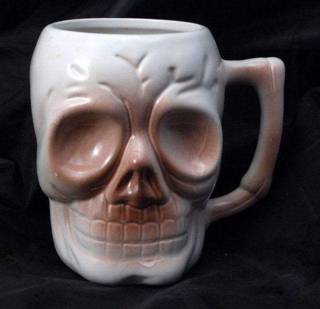 Ceramic Skull Coffee Mug