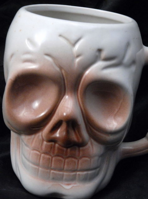 Ceramic Skull Coffee Mug