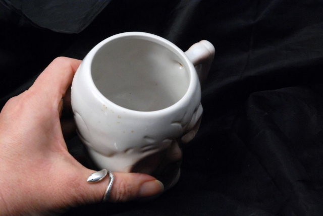 Ceramic Skull Coffee Mug