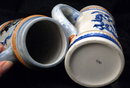 Hand painted matching Beer Steins, mugs