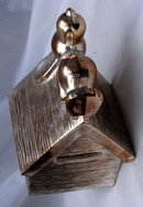 Vintage Silver Snoopy Bank from Peanuts