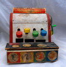 Old Wooden Toy Cash Register,# 972 Fisher Price