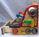 Old Wooden Toy Cash Register,# 972 Fisher Price
