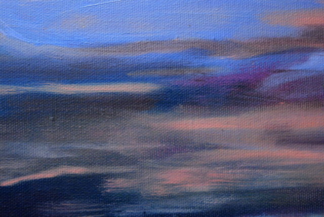 Original Sundown Oil Painting, Puget Sound, Pacific North West * PRICED REDUCED! **