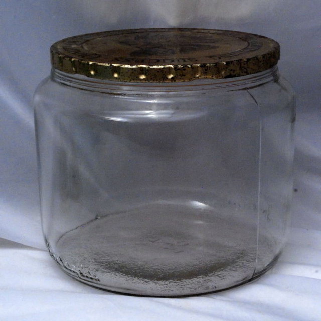 Duraglas Tobacco Jar with Native American Indian on Lid