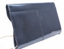 Black Patent Leather Purse by Vanna White with shoulder chain