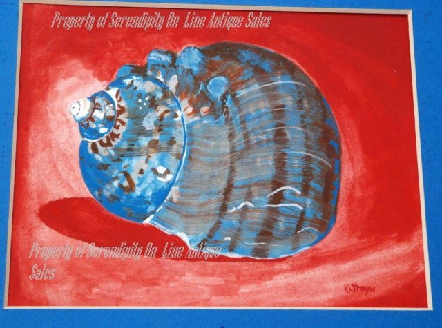 Moon Snail Shell Painting, Kathryn Russel 1982