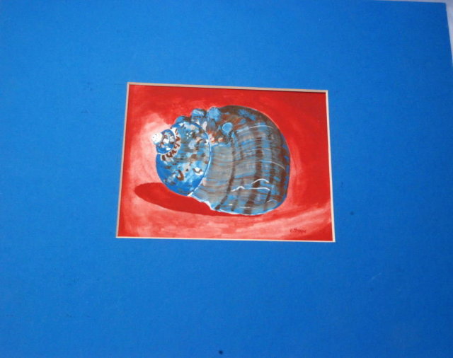 Moon Snail Shell Painting, Kathryn Russel 1982