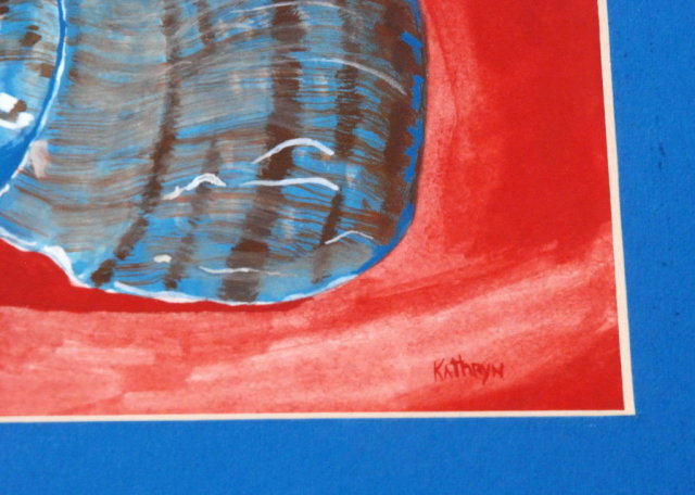 Moon Snail Shell Painting, Kathryn Russel 1982