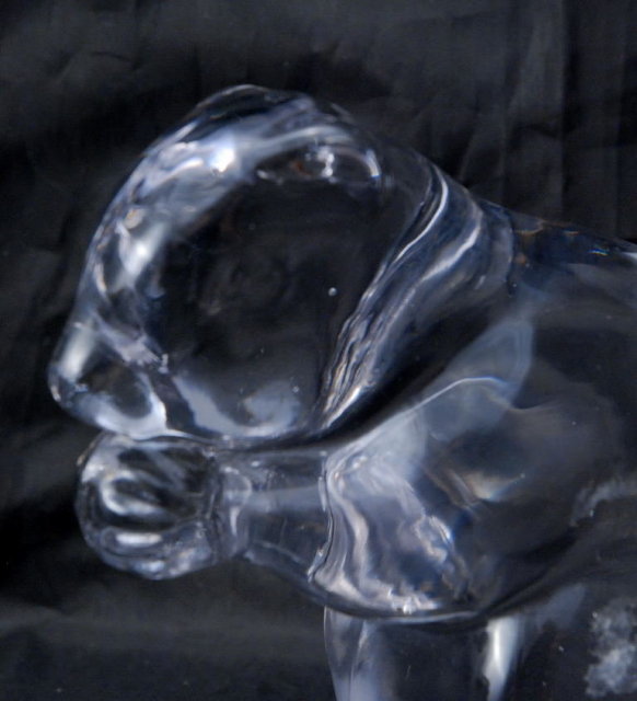 Martinsville Crystal Glass Squirrel Paperweight Vintage