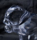 Martinsville Crystal Glass Squirrel Paperweight Vintage