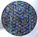 Stained Glass Mosaic Basket Weave Pattern Platter, Plate * PRICED REDUCED! **