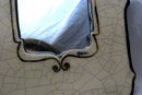 Ceramic Pottery Framed Mirror, Hand Crafted numbered & signed Gina Holts @ Clayworks