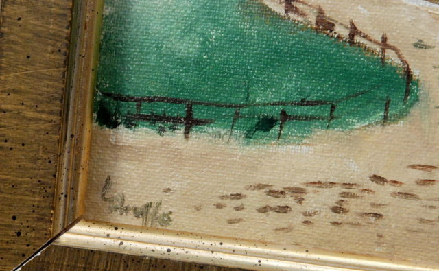 Dutch Windmill Oil Painting of Zaanse Schans, Netherlands signed.