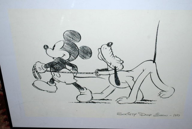 Mickey Mouse & Pluto Poster Print , Society Dog Show -1939