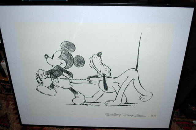 Mickey Mouse & Pluto Poster Print , Society Dog Show -1939