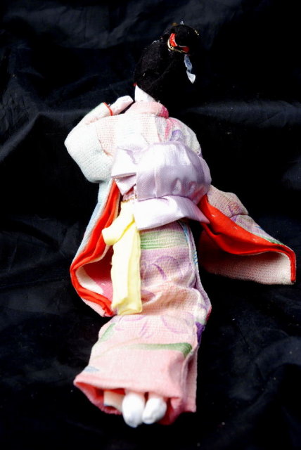 Hand Made Japanese Geisha Cloth Doll