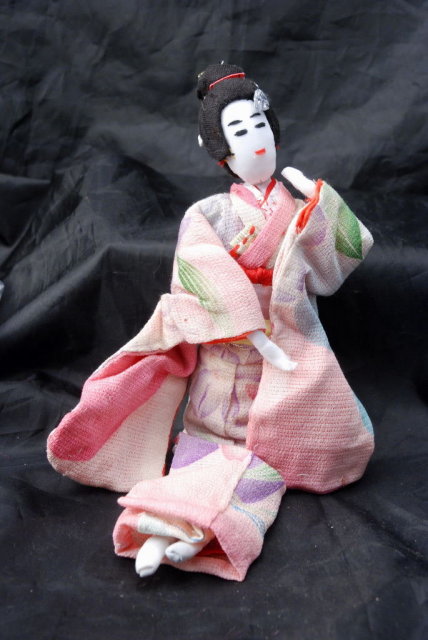 Hand Made Japanese Geisha Cloth Doll