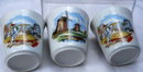 3 Porcelain China Dutch Scene Cups Tea or Coffee