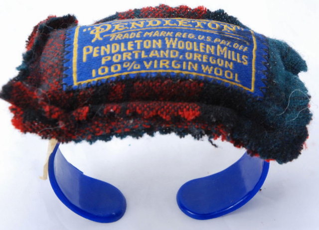 Pendleton Wool Plaid Wrist Pin Cushion