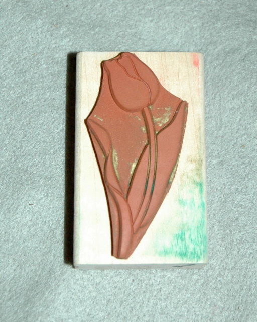 TRULY TULIP RUBBER STAMPEDE STAMP POSH IMPRESSIONS