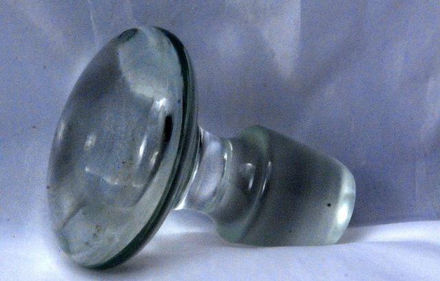 Large Crystal Glass Stopper for Decanter