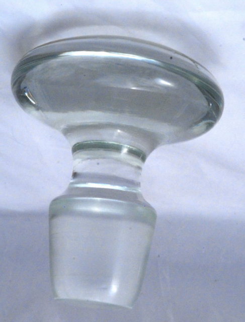 Large Crystal Glass Stopper for Decanter