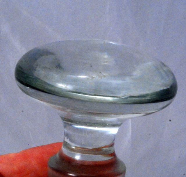 Large Crystal Glass Stopper for Decanter