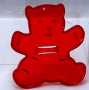 Vintage Red Plastic HRM Teddy Bear Cookie Cutter