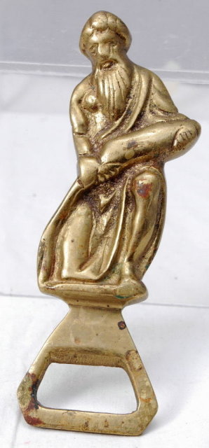 DIONYSOS Mythological God of Wine making Brass Bottle Opener.