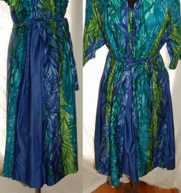 Kamehameha Vintage Hawaiian Shirt Style Dress 1950's