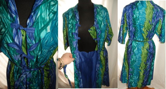 Kamehameha Vintage Hawaiian Shirt Style Dress 1950's