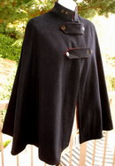 Vintage Nurses Cape Navy Blue Wool Pre WWII