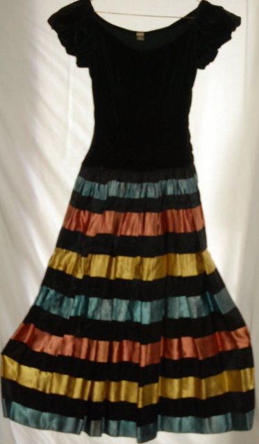 New York Dress Creations Velvet -Silk Satin Gown 1940's **PRICE REDUCED!**