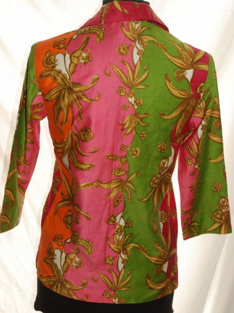 1960's Mod.Hip Hawaiian Shirt, Blouse, Florescent colors , by Tori Richards of Honolulu