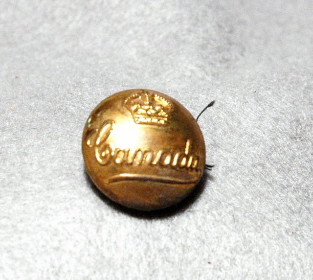Canadian Military Brass Button -Canada