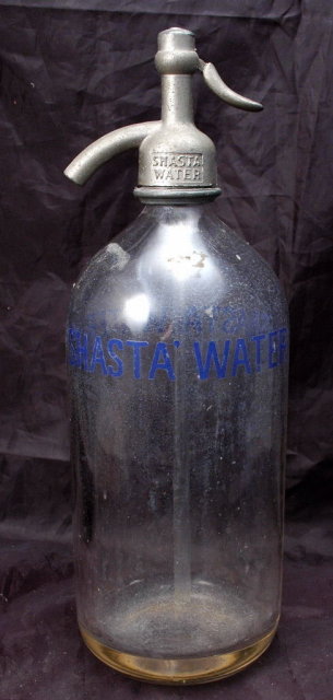 Old SHASTA WATER CO. Glass Seltzer Bottle