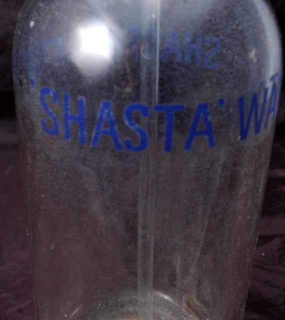 Old SHASTA WATER CO. Glass Seltzer Bottle