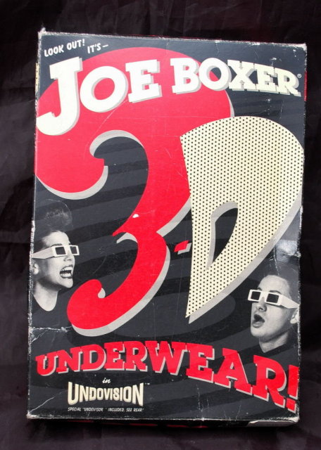 New Old Stock Joe Boxer 3-D underwear in box size Med