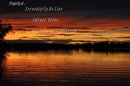 Original Photo Sunset at Watson Lake Yukon Territory , signed