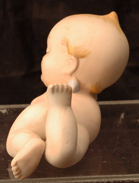 Lefton Bisque Piano Baby