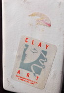 Clay Art Pottery of San Franciso Theater Mask Face Motif Vase