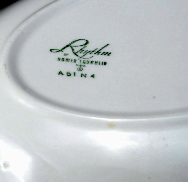 Rhythm by Homer Laughlin China Oval Serving Dish or Celery Dish