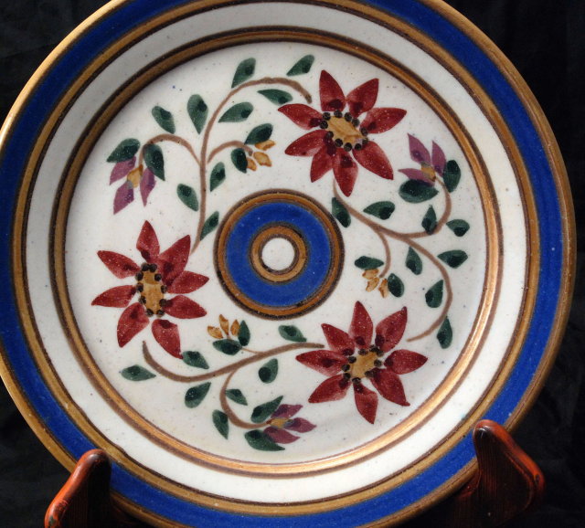 Dover Pottery Plate signed dated 1989 - stoneware
