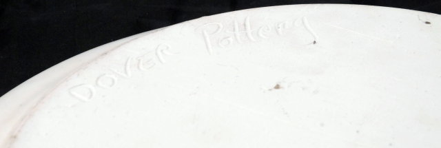 Dover Pottery Plate signed dated 1989 - stoneware