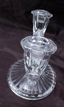 Pair of BOHEMIA Crystal duo Light CANDLESTICKS or Candelabras